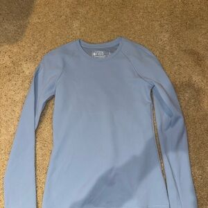 Figs Sky Blue Long Sleeve Shirt